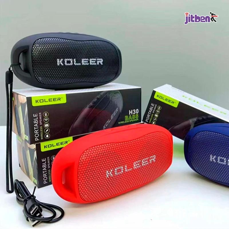 KOLEER H30 Speaker High Quality Stereo Sound Multifunctional HiFi outdoors Portable Wireless Speaker - Thumbnail 7