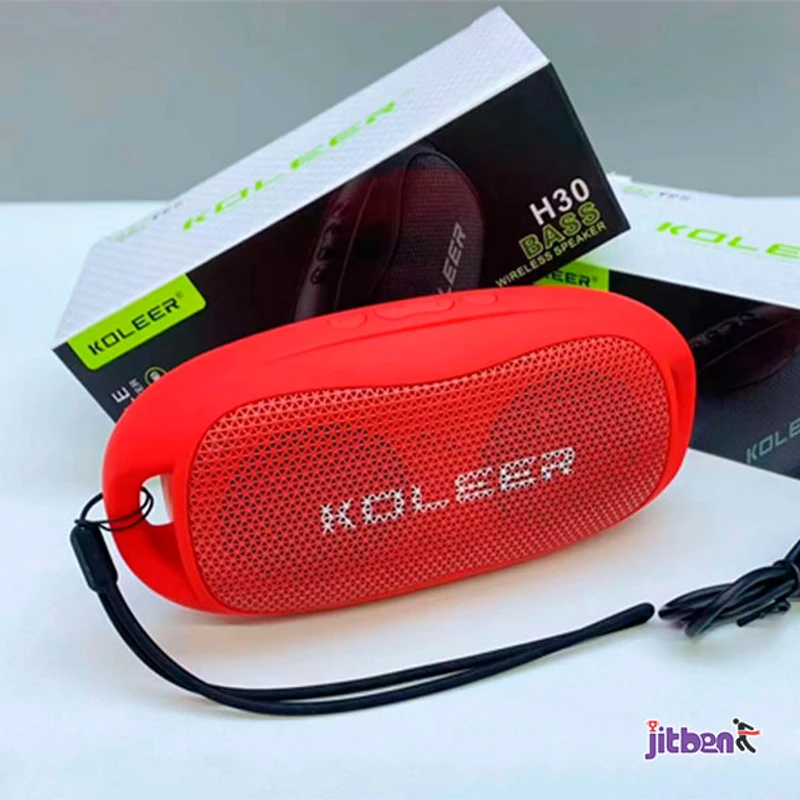 KOLEER H30 Speaker High Quality Stereo Sound Multifunctional HiFi outdoors Portable Wireless Speaker