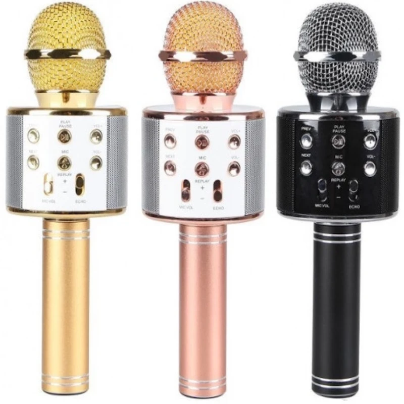 Wireless Bluetooth Microphone Speaker Karaoke WS-858